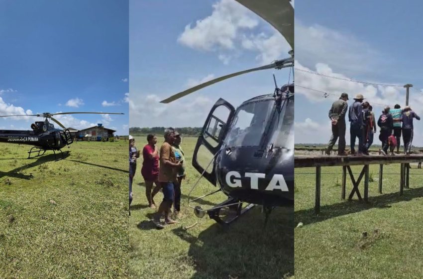 Homem é ferido por búfalo no Pará e resgatado de helicóptero até hospital em Macapá