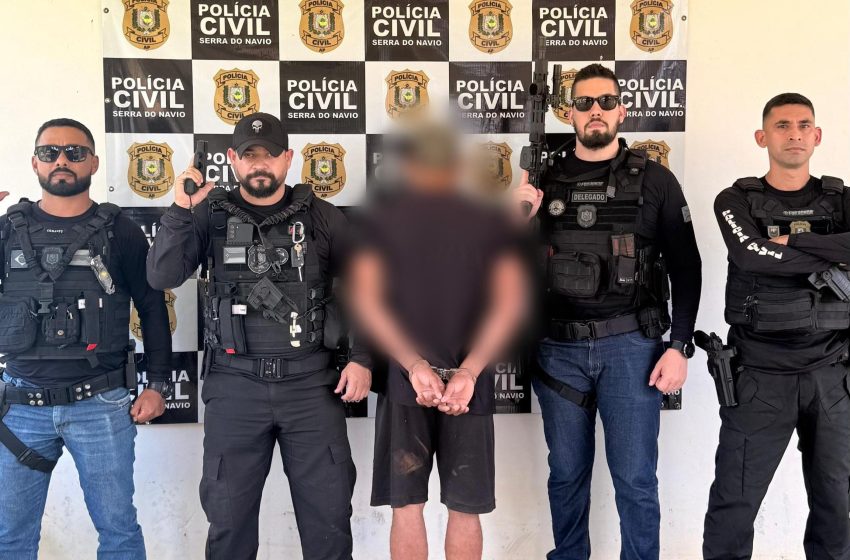  Suspeito de matar homem em garimpo é preso após jogar corpo no Rio Amapari, no Amapá