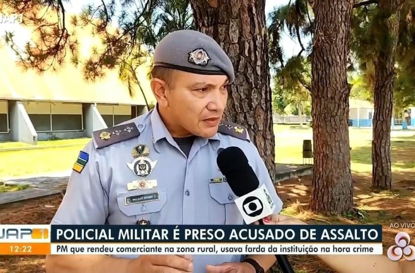  Soldado da PM é preso suspeito de assaltar mercantil na zona rural de Macapá