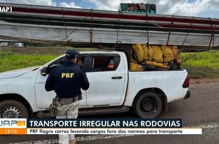  PRF prende motorista embriagado que trafegava com veículo sem roda em rodovia do Amapá