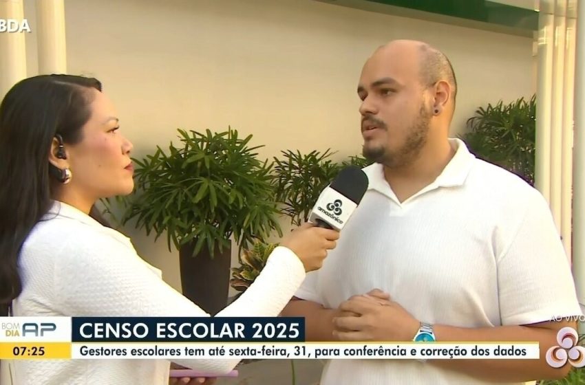  Prazo final para revisão do Censo Escolar 2025 termina nesta sexta-feira (31) no AP; veja como fazer