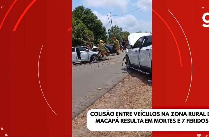  Colisão entre veículos na zona rural de Macapá resulta em 2 mortes e 7 feridos