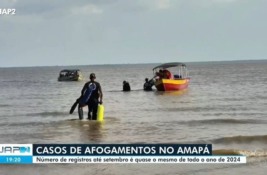  Casos de afogamento em 9 meses já superam todo o ano de 2024 no Amapá, diz Corpo de Bombeiros